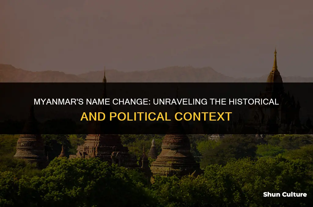 why did burma change its name
