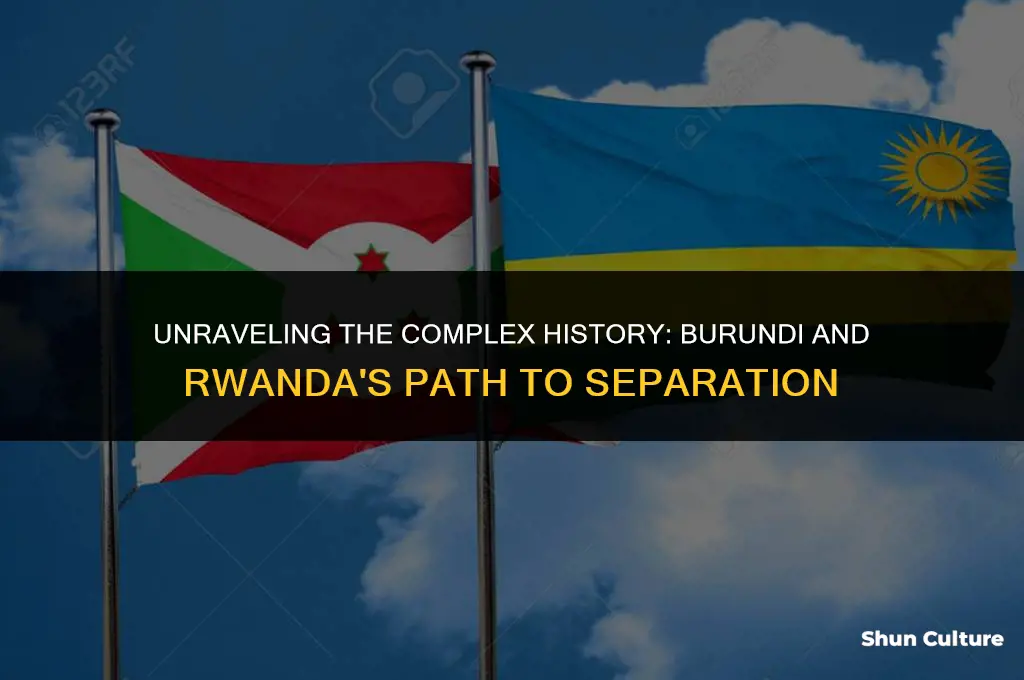 why did burundi and rwanda split