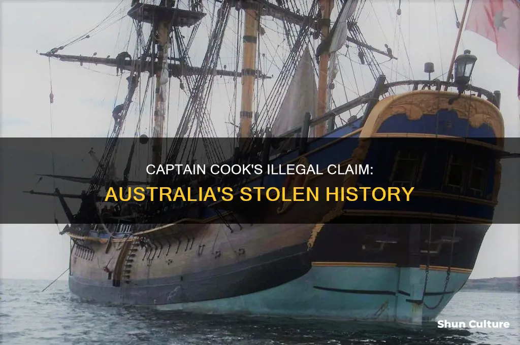why did captain cook illegally claimed australia