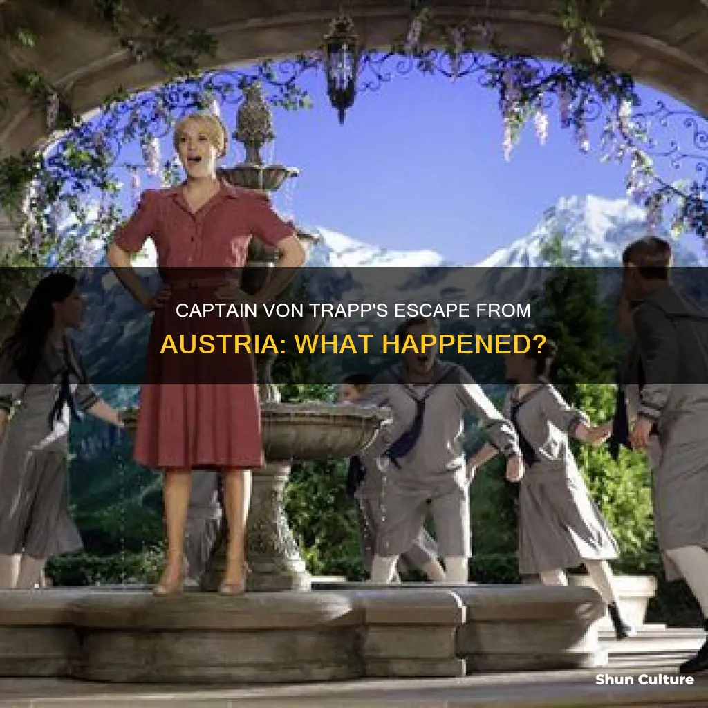 why did captain von trapps leave austria