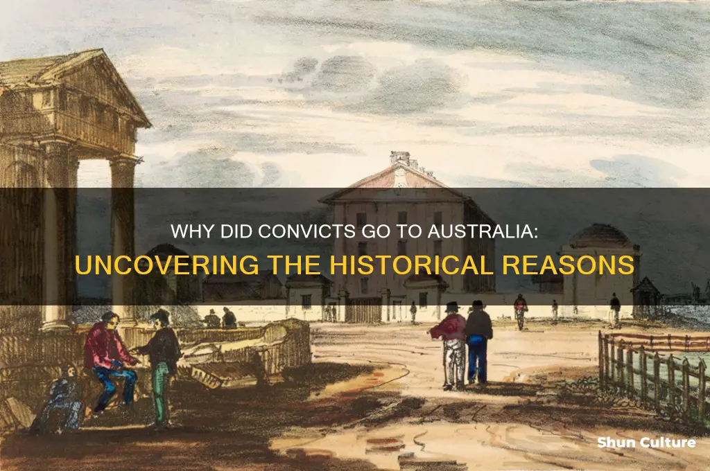 why did convicts go to australia