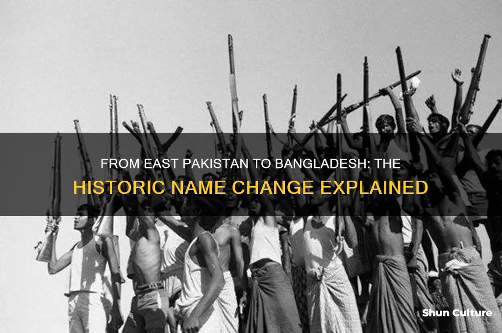 why did east pakistan change its name to bangladesh