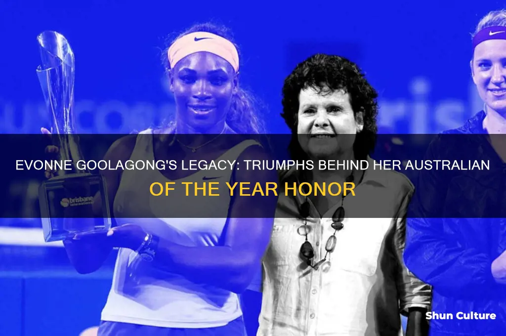 why did evonne goolagong win australian of the year