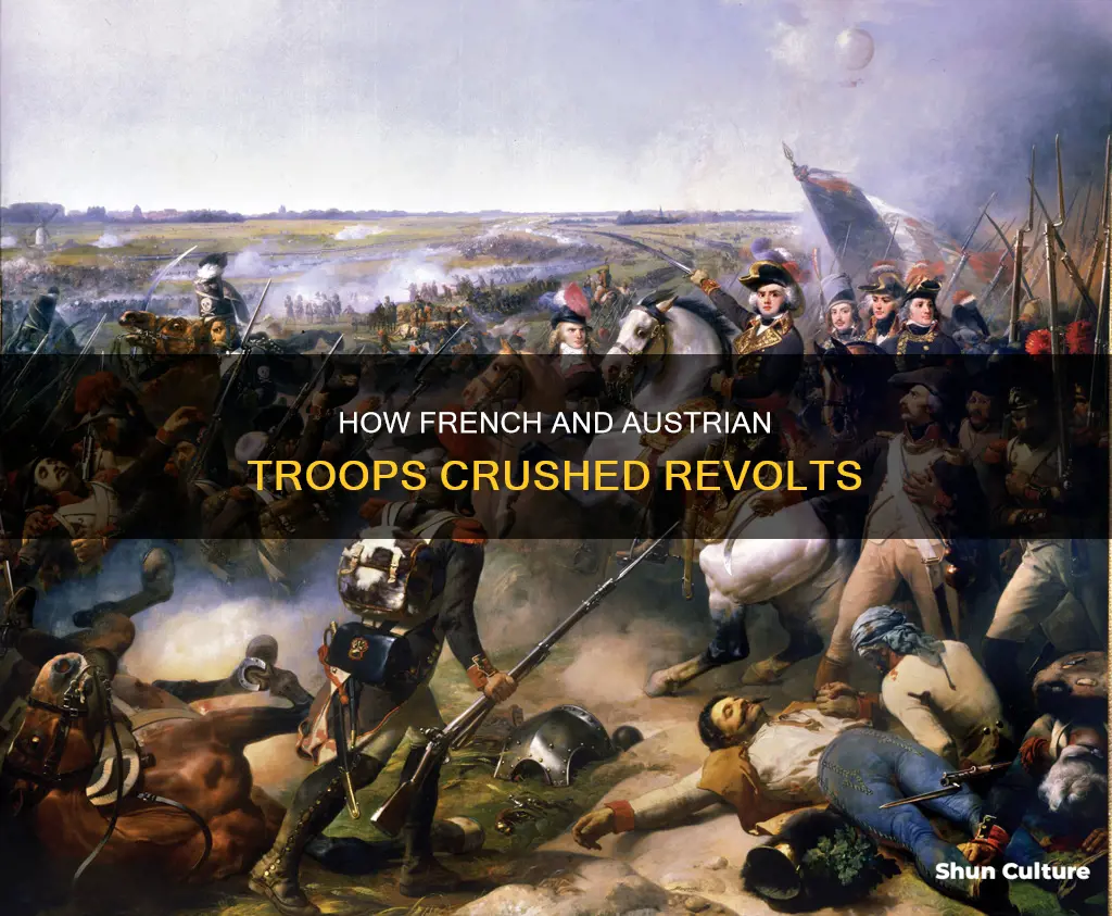 why did french and austrian troops stop revolts
