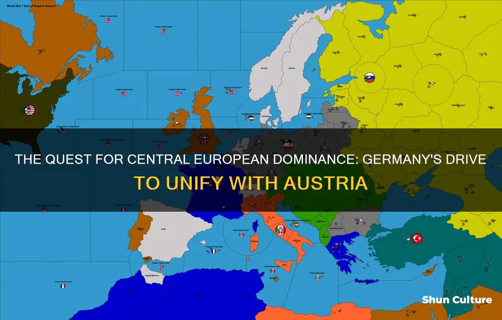 why did germany want to unify with austria in wwi