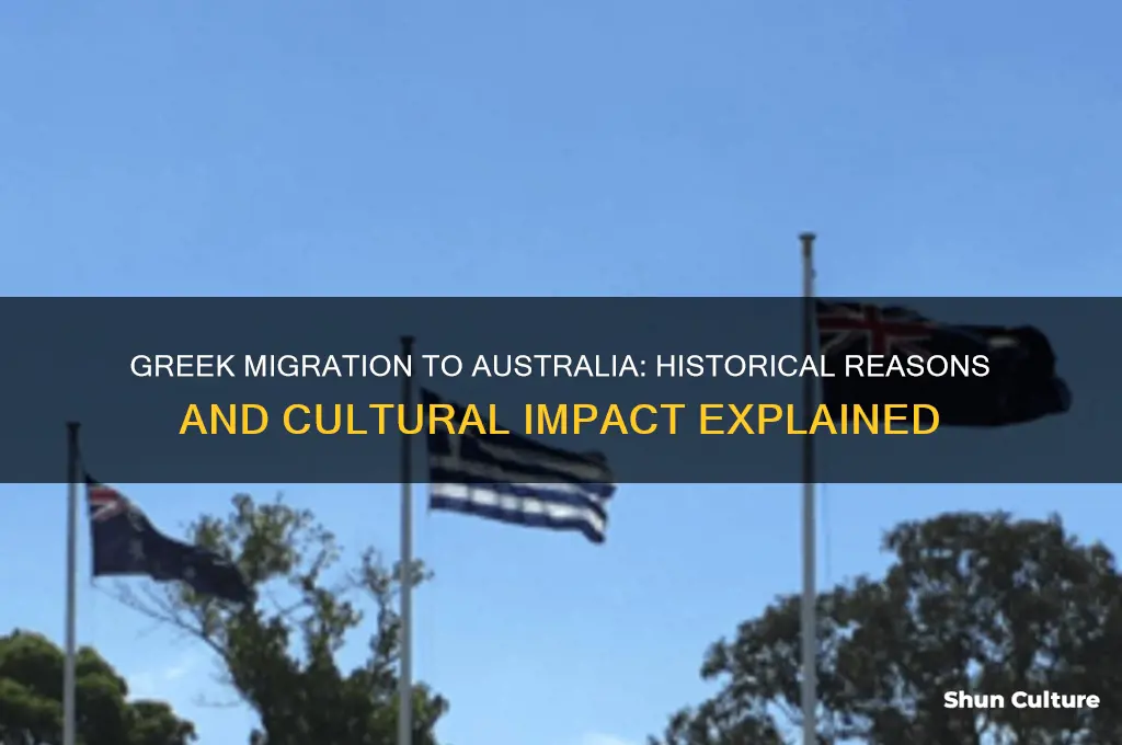 why did greeks go to australia