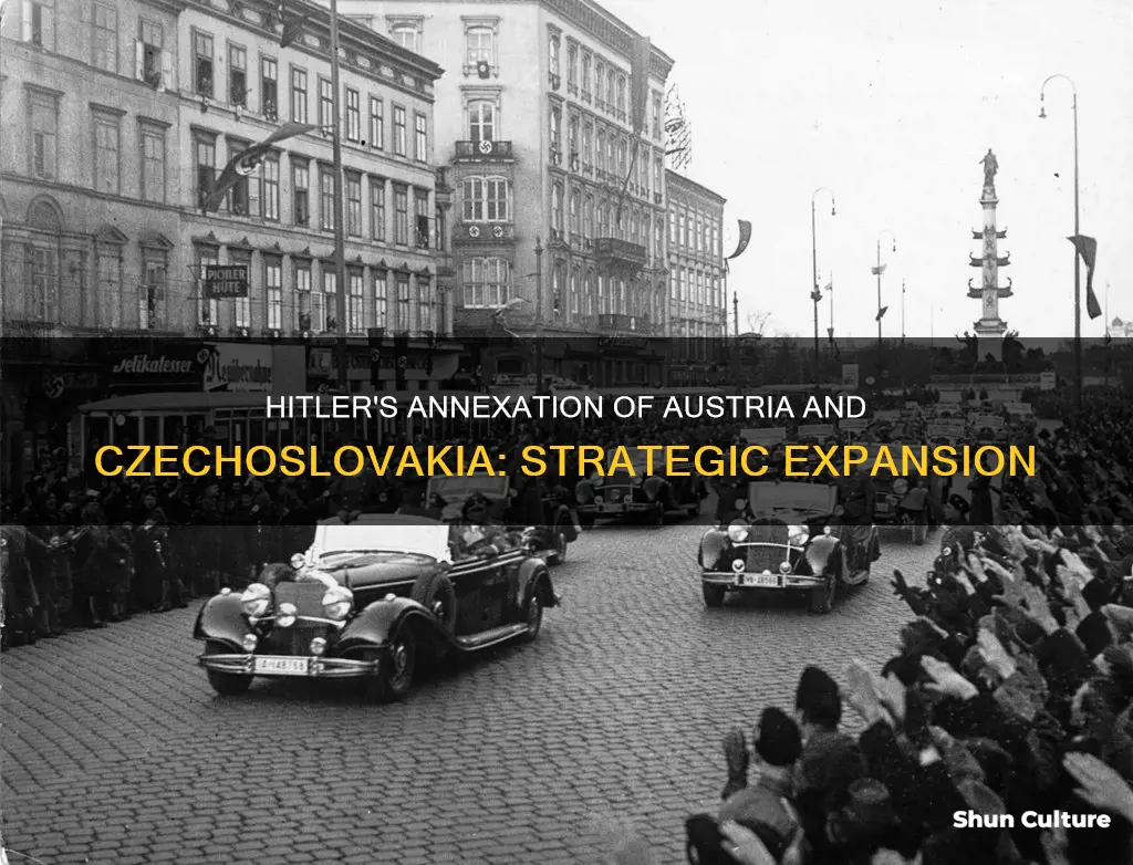 why did hitler annex austria and czechoslovakia