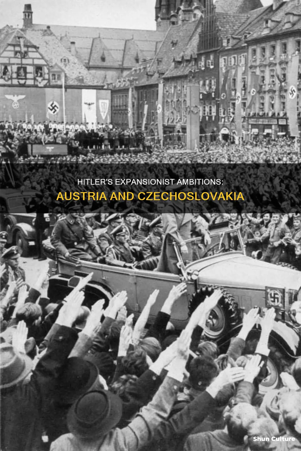 why did hitler choose austria and czechoslovakia