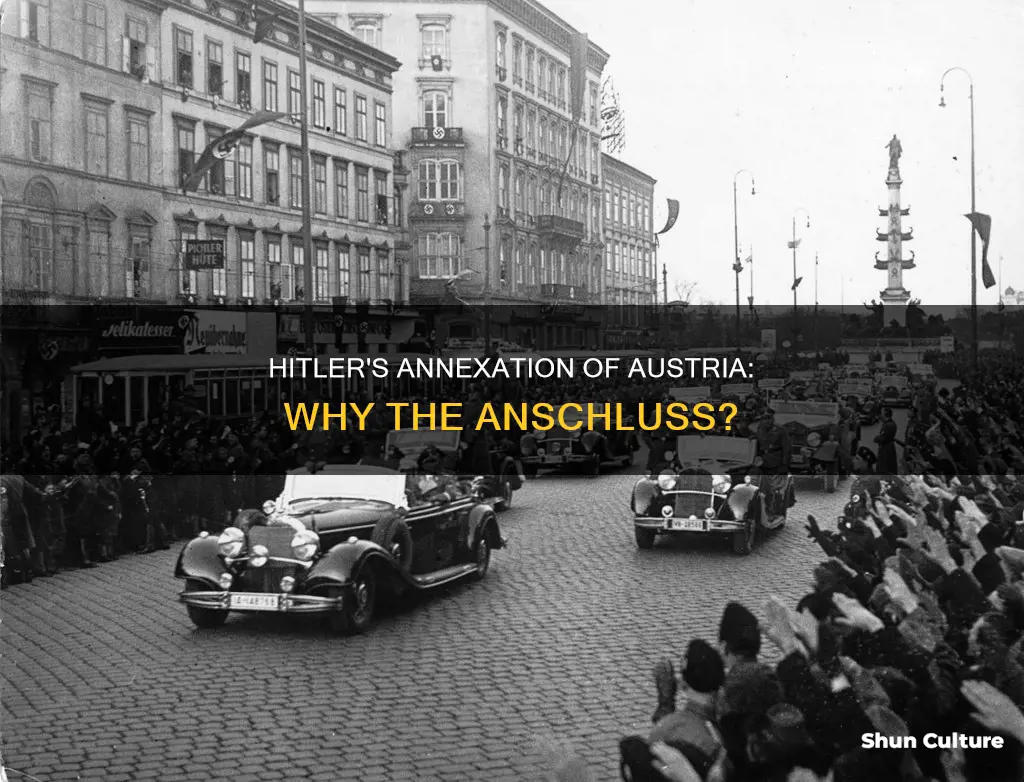 why did hitler invade austria in the anschluss