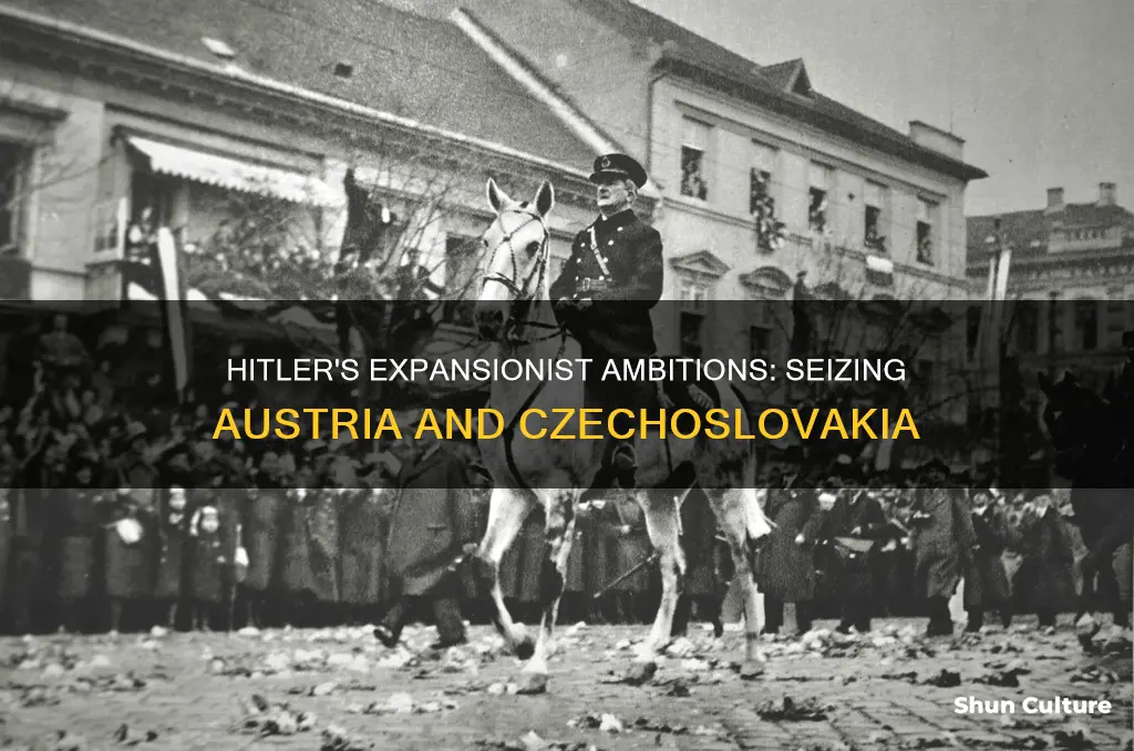 why did hitler want to seize austria and czechoslovakia