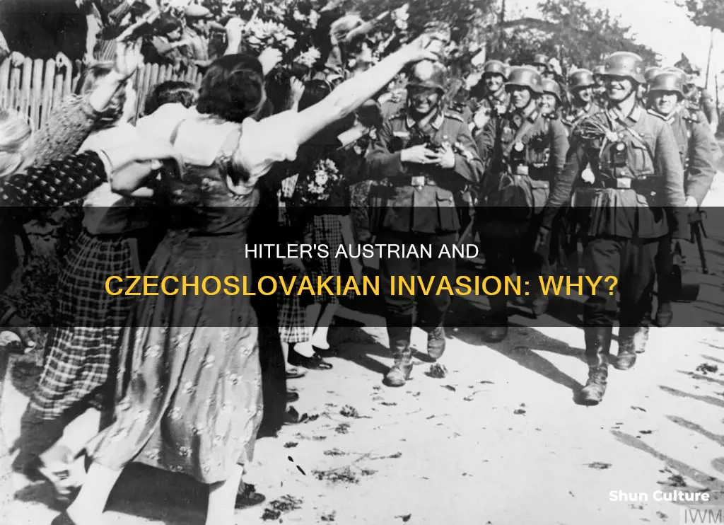 why did hitler want to seize austria and czechoslovakia