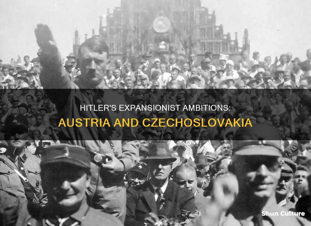 why did hitler wish to expand into austria and czechoslovakia