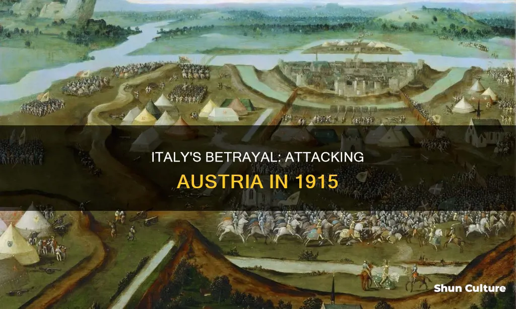 why did italy attack austria in 1915