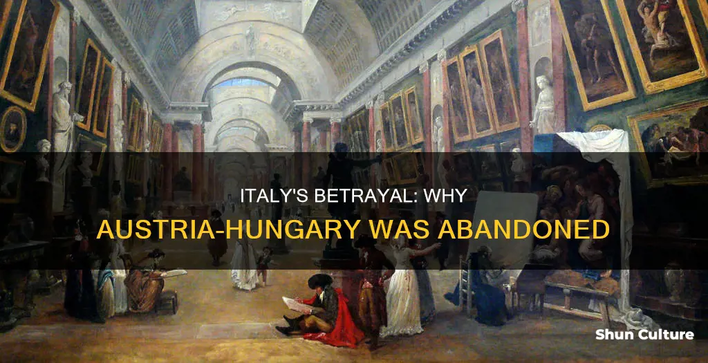 why did italy betray their alliance with austria-hungary