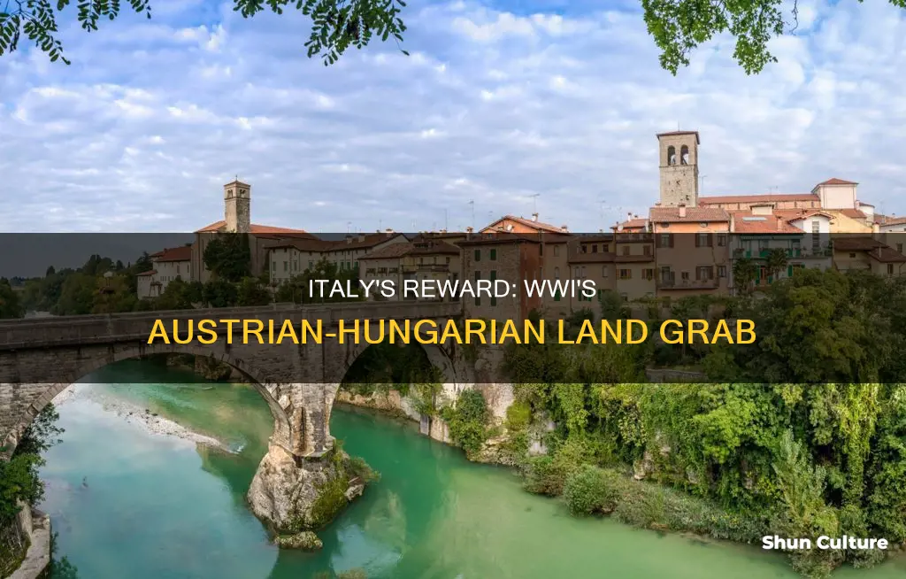 why did italy get land from austria-hungary in wwi