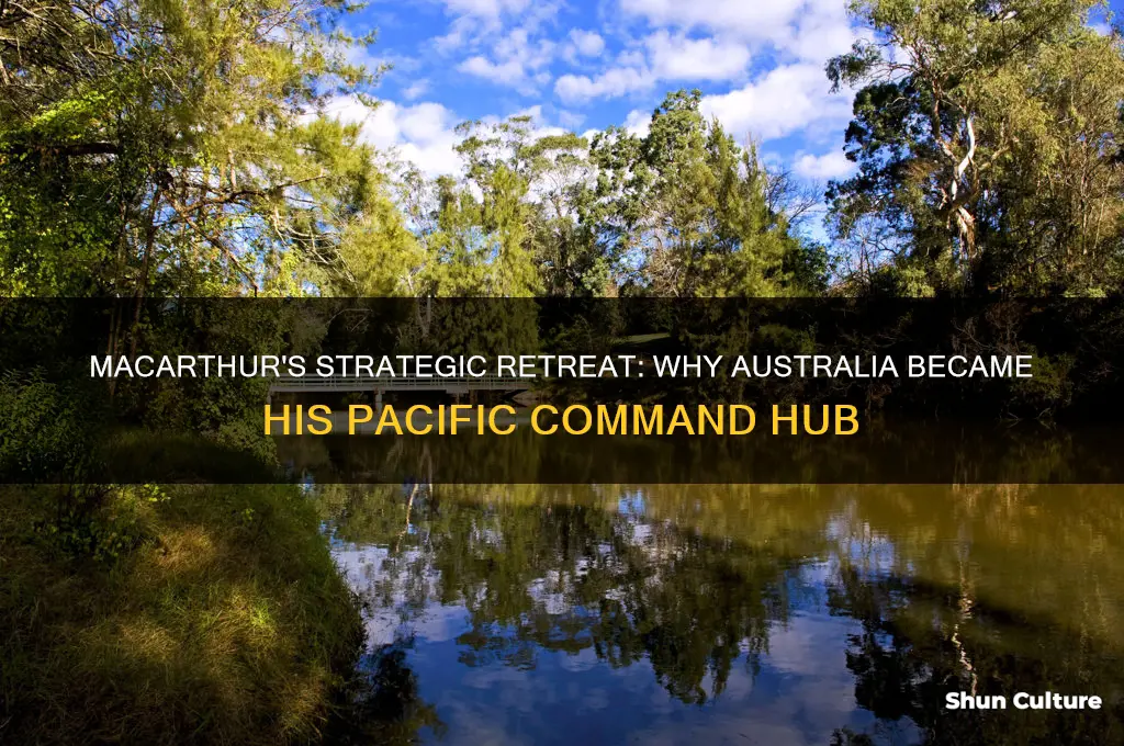 why did macarthur go to australia