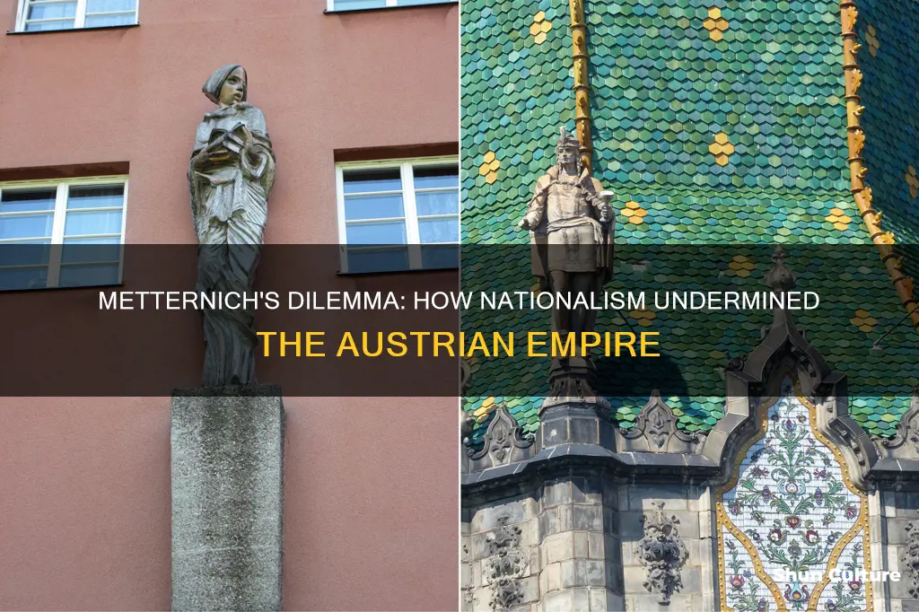 why did metternich think nationalism threatened the austrian empire