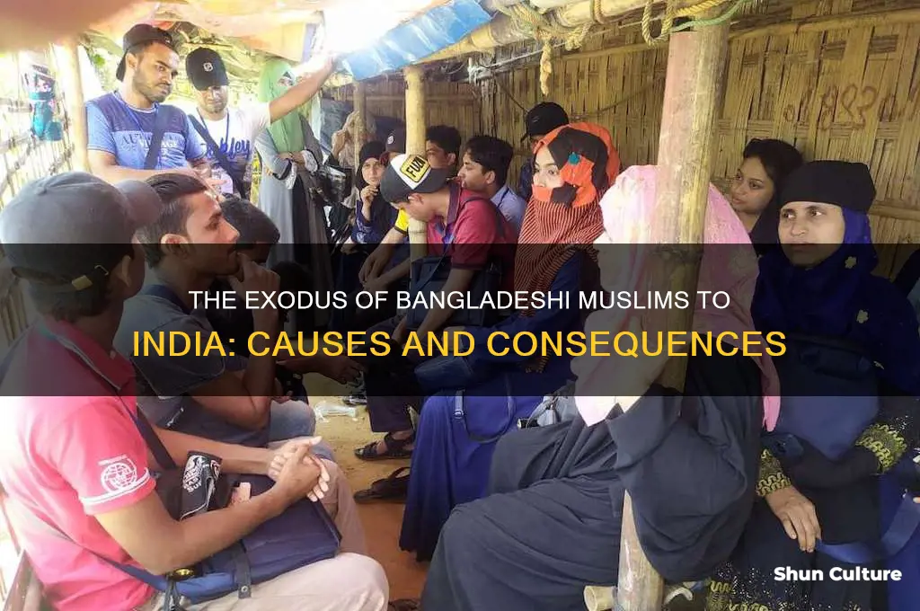 why did muslims fled bangladesh to india