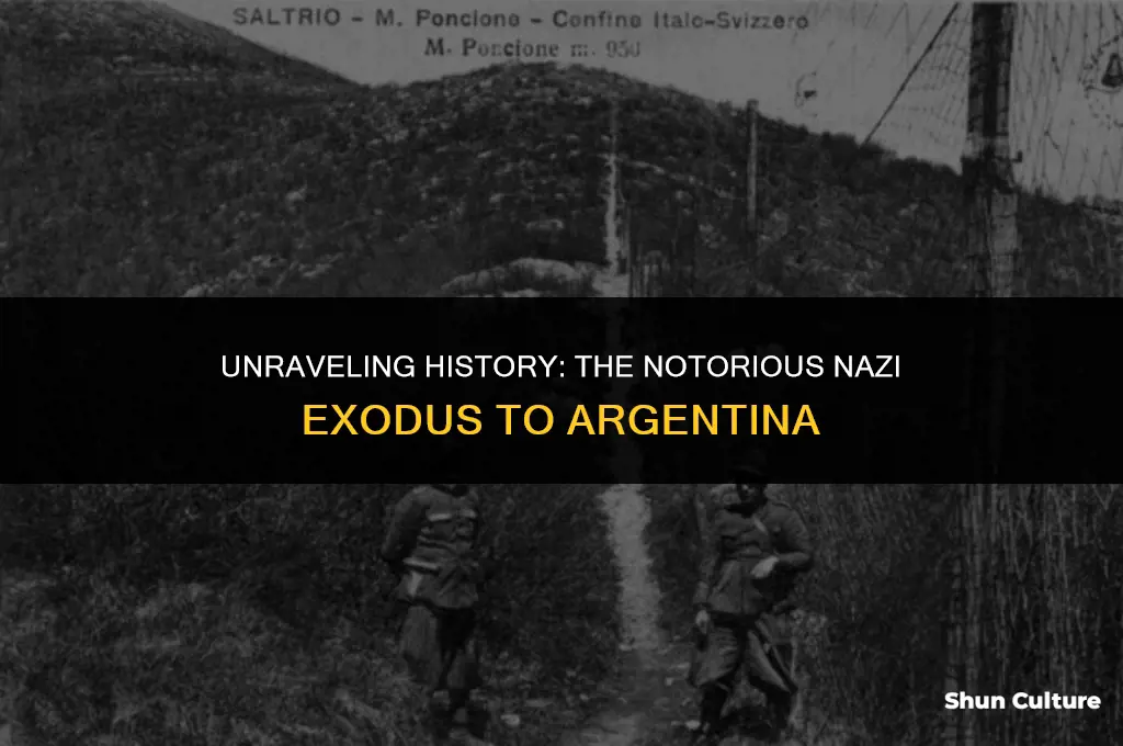 why did nazis flee to argentina