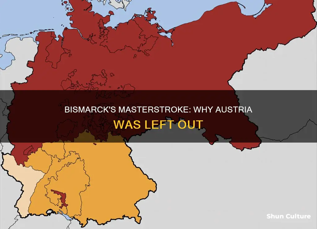 why did otto von bismarck exclude austria