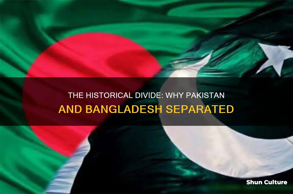 why did pakistand and bangladesh form