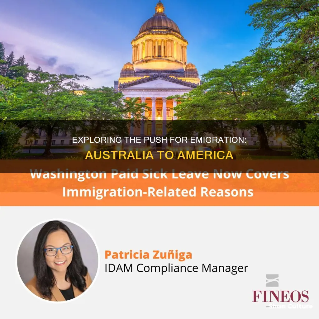 why did people immigrate to america from australia