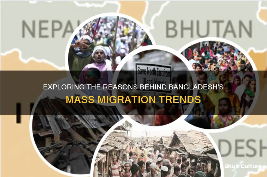 why did people migrate from bangladesh
