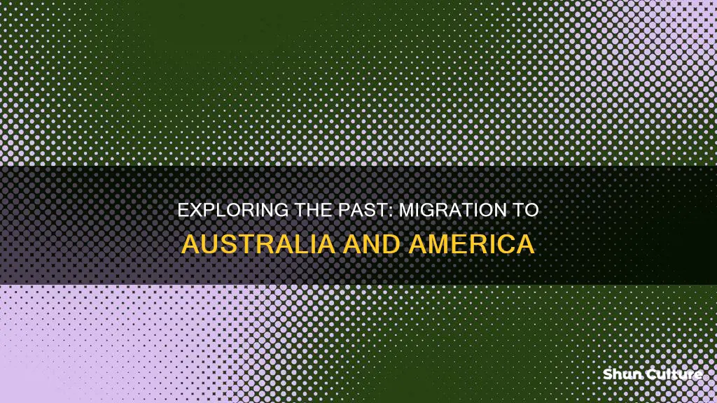 why did people migrate to australia and america