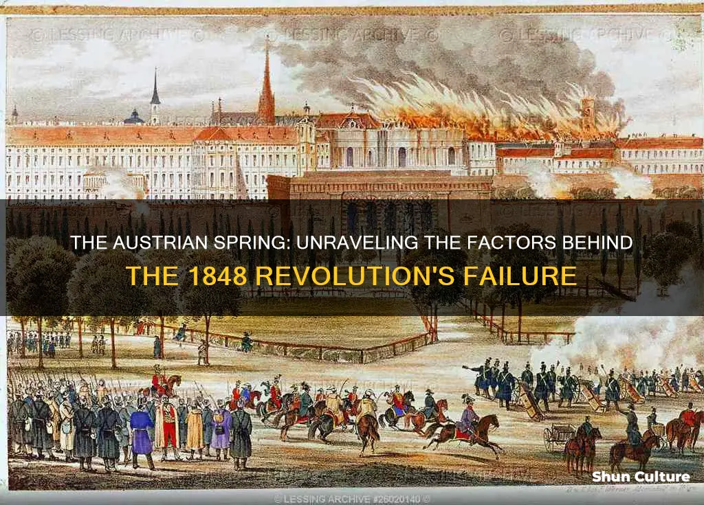 why did the austrian revolution of 1848 fail