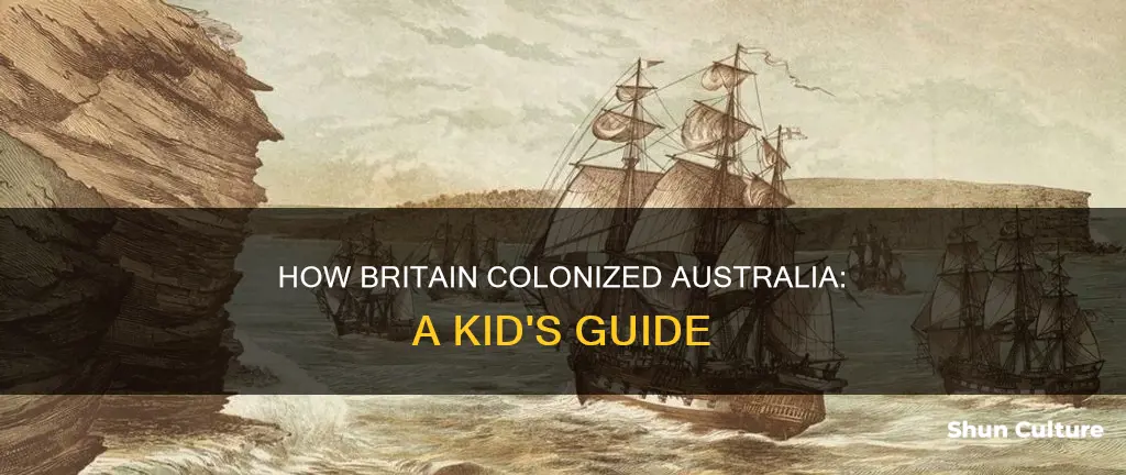 why did the british government colonise australia for kids