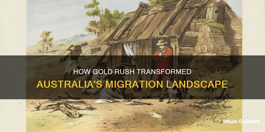 why did the gold rush change australia