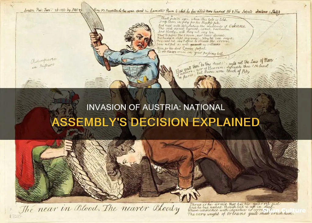 why did the national assembly agree to invade austria