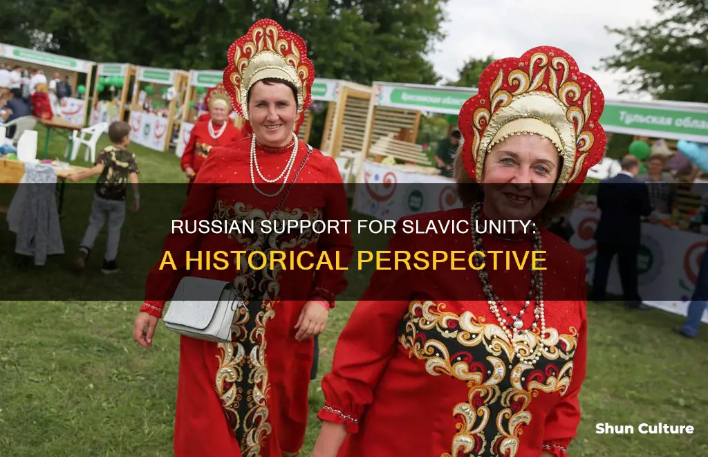 why did the russians support the slavic people against austria-hungary