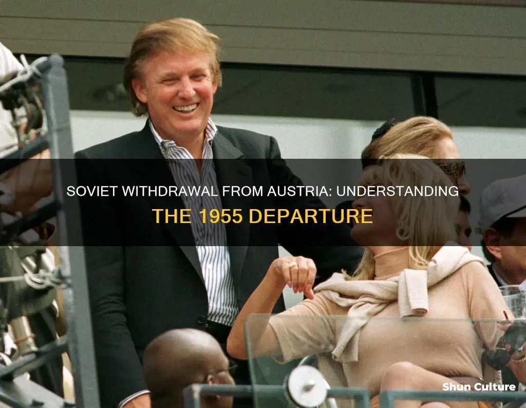 why did the soviets leave austria in 1955