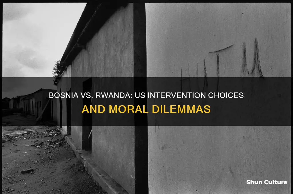 why did the us intervene in bosnia and not rwanda