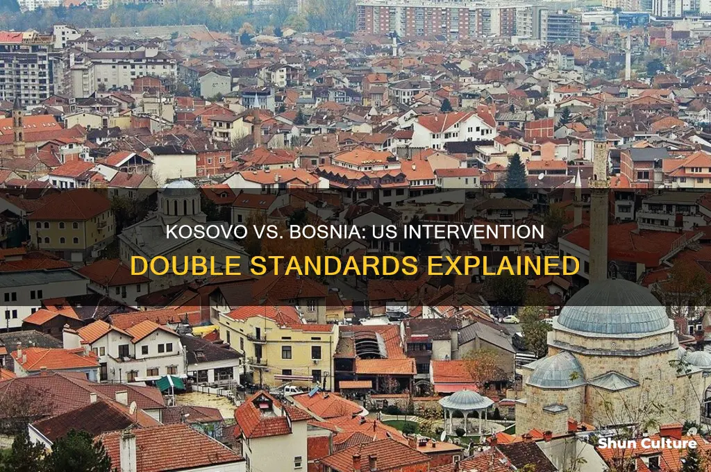why did the us intervene in kosovo but not bosnia