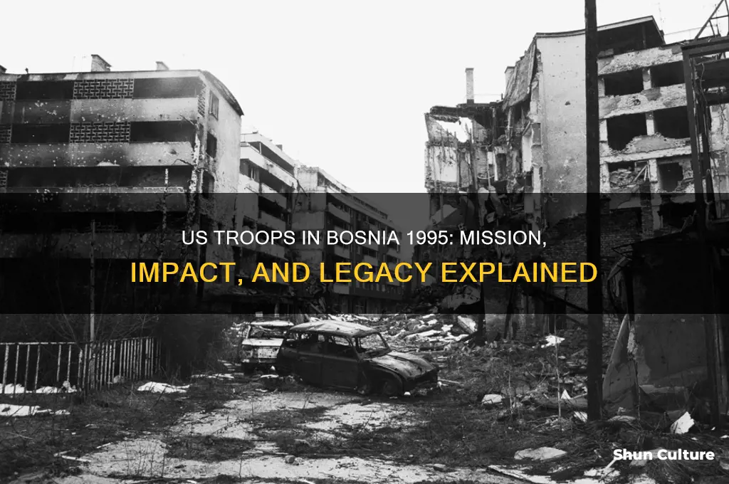 why did the us send troops to bosnia in 1995