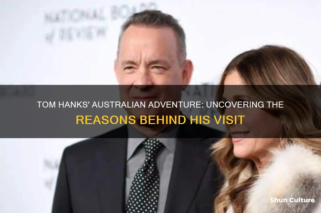 why did tom hanks go to australia