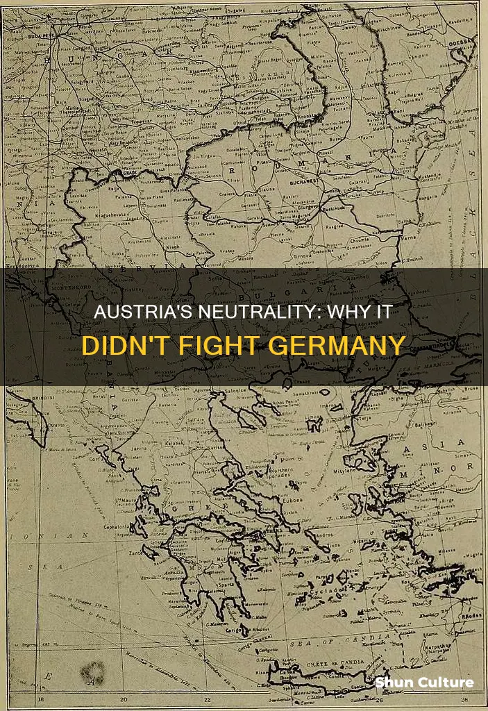 why didn t austria fight germany