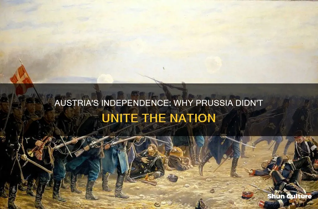 why didnt austria unite with prussia