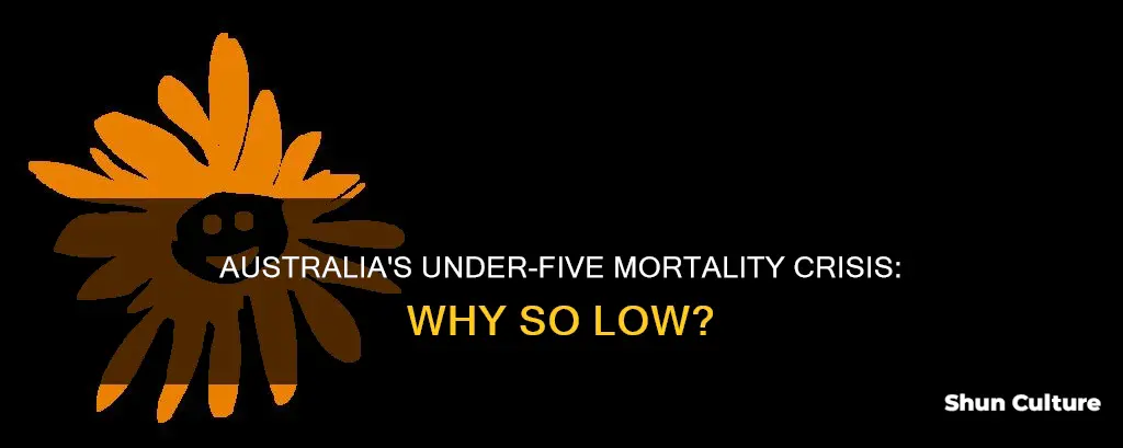 why do australia rank low for under five mortality rate