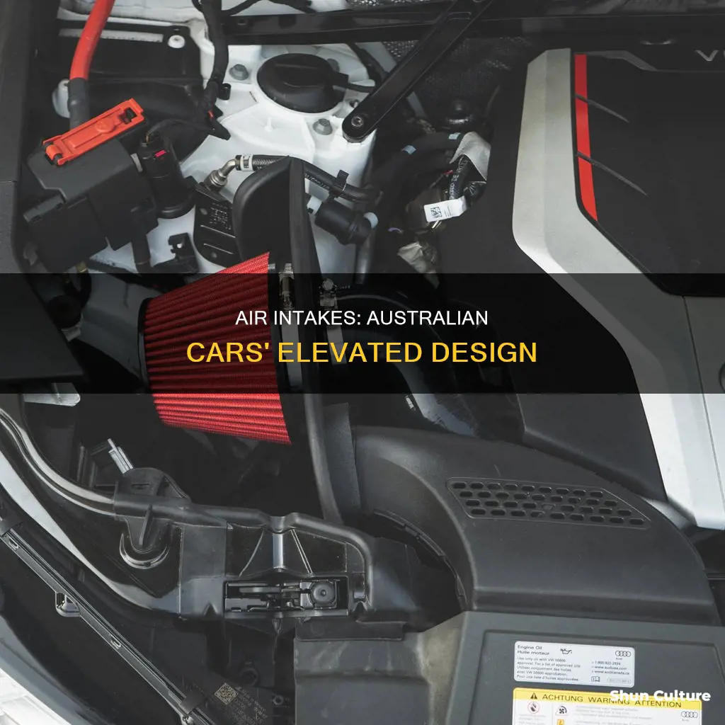 why do australian cars have the air intakes higher