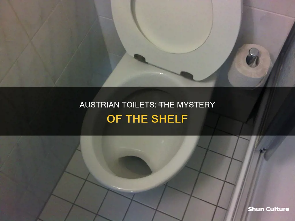 why do austrian toilets have a shelf