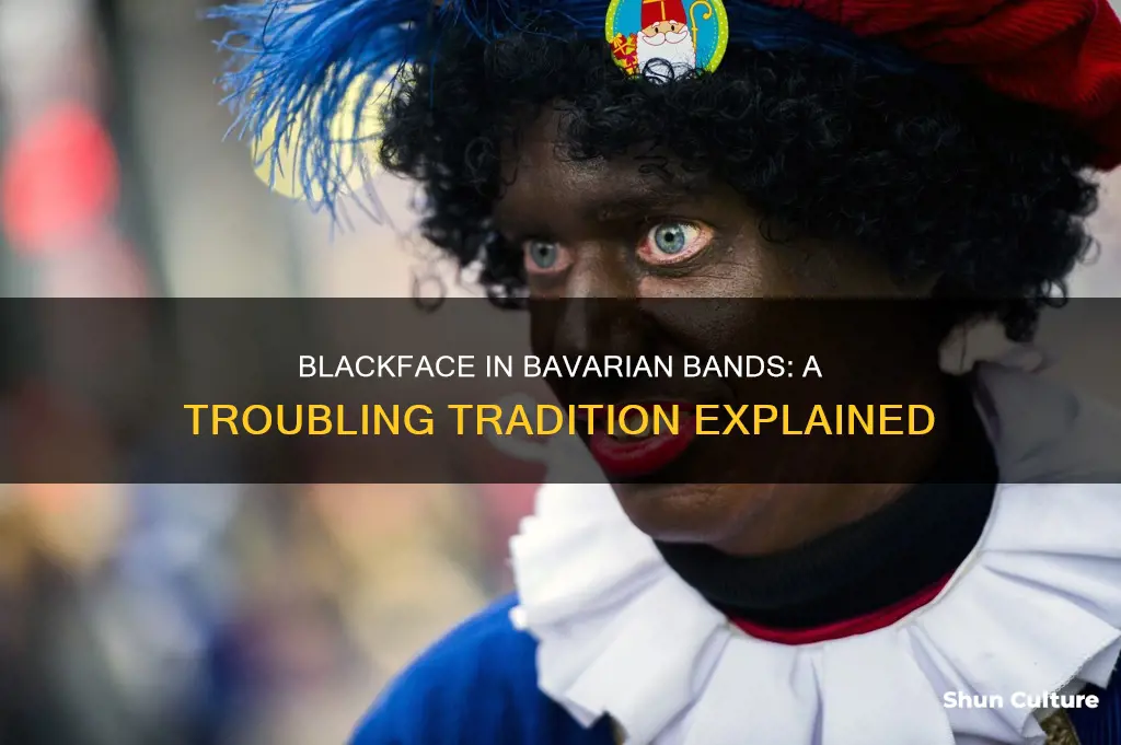 why do bavarian bands put black on face