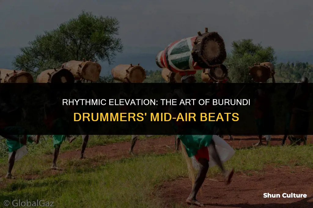 why do burundi drummers jump while playing