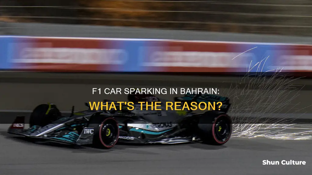 why do f1 cars spark in bahrain