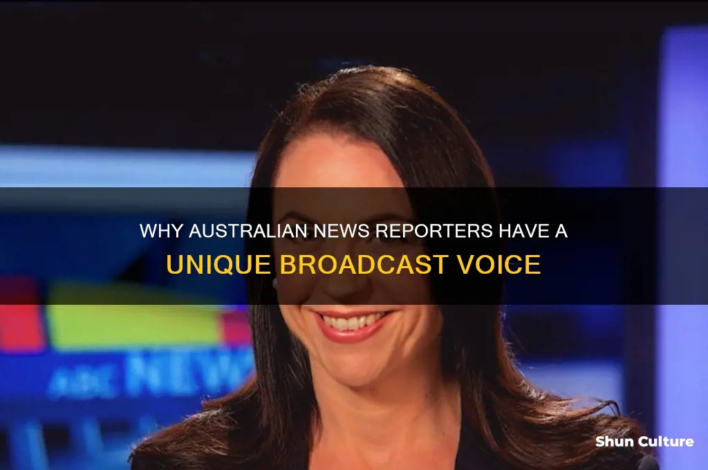 why do news reporters talk like that australia