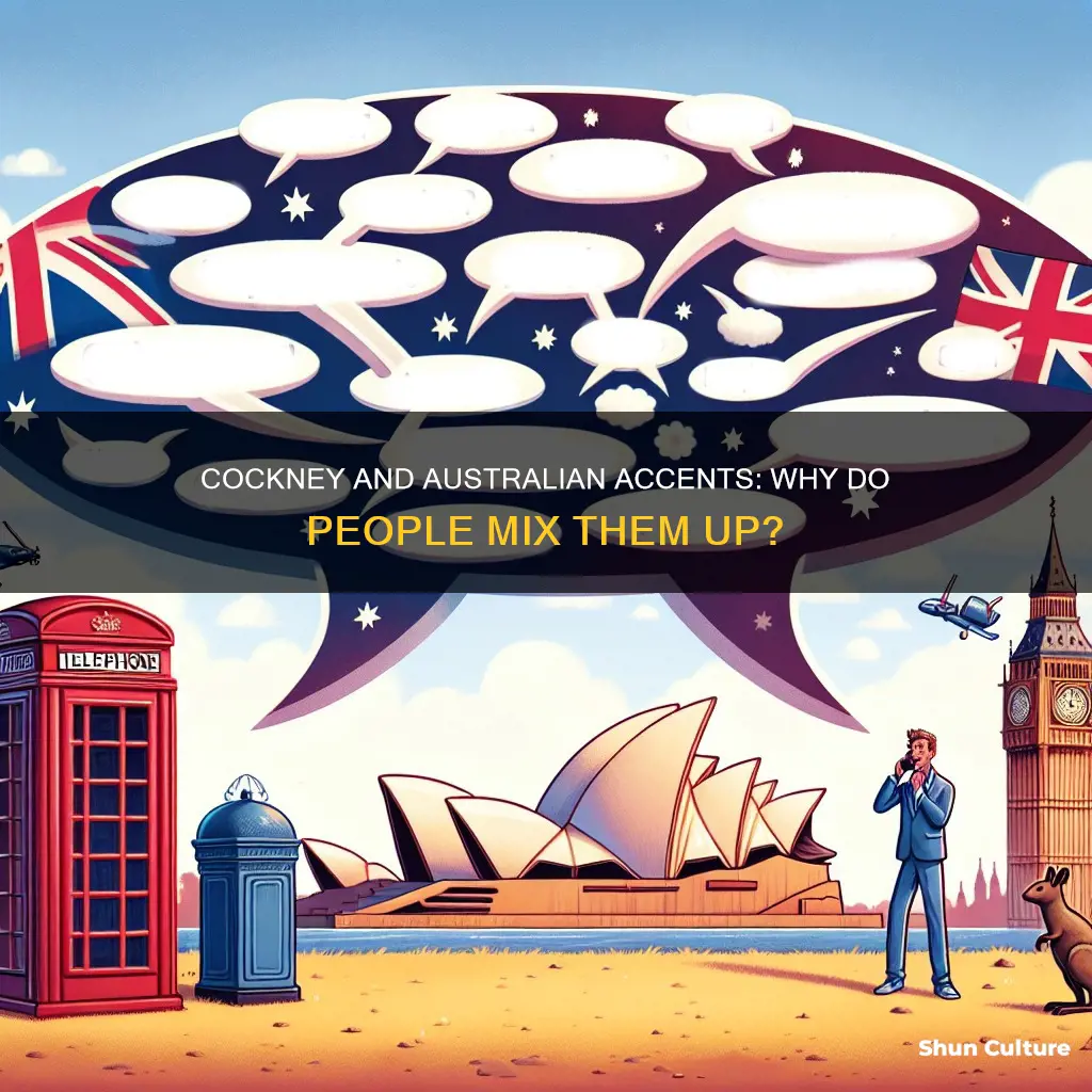 why do people confuse cockney and australian