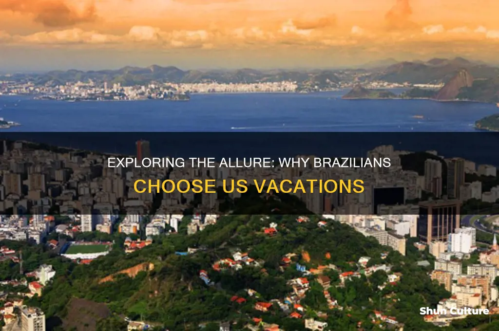 why do people from brazil vacation in the united states