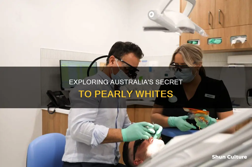 why do people in australia have such white teeth